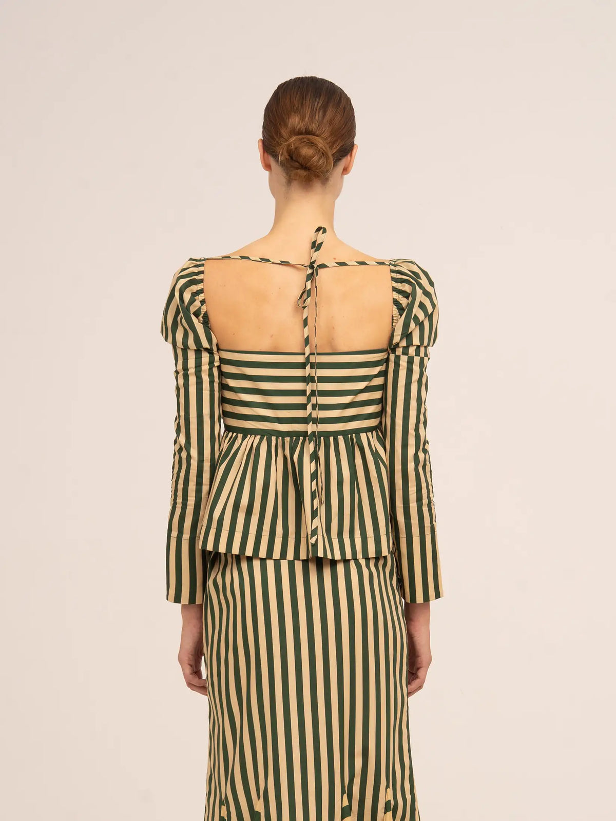 Garland Green Striped Top