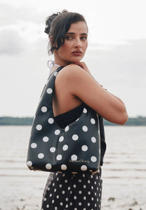 POLKA DOT SLING SHOULDER BAG