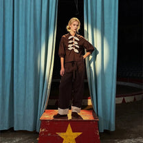 Juggler Brown Polka Dot Pants