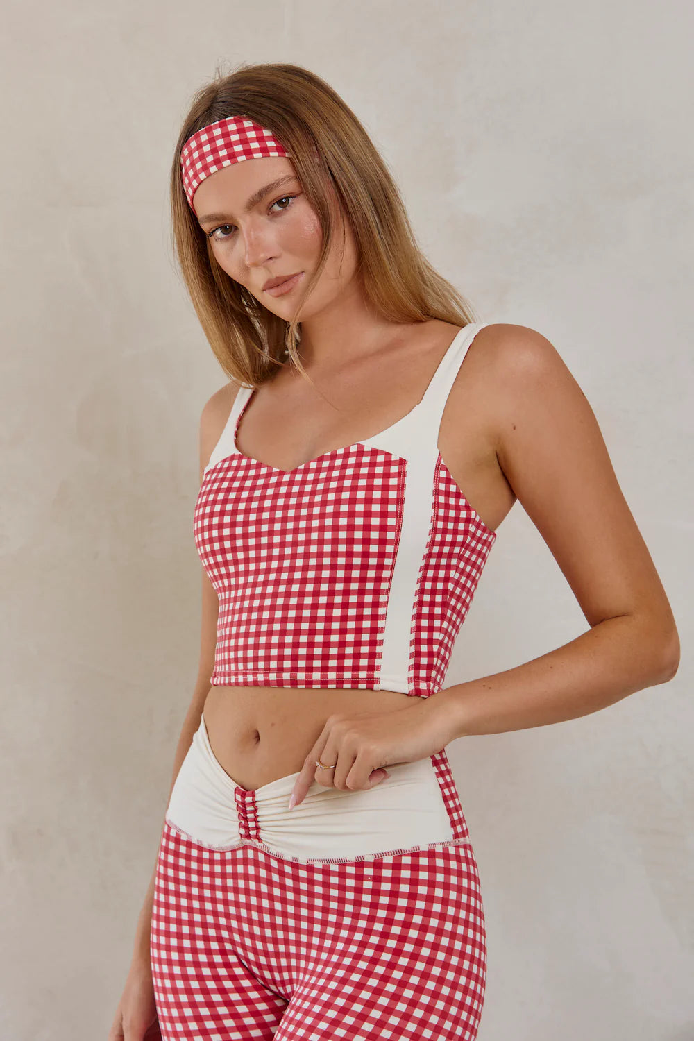 Luxe Balance Color Block Sports Crop