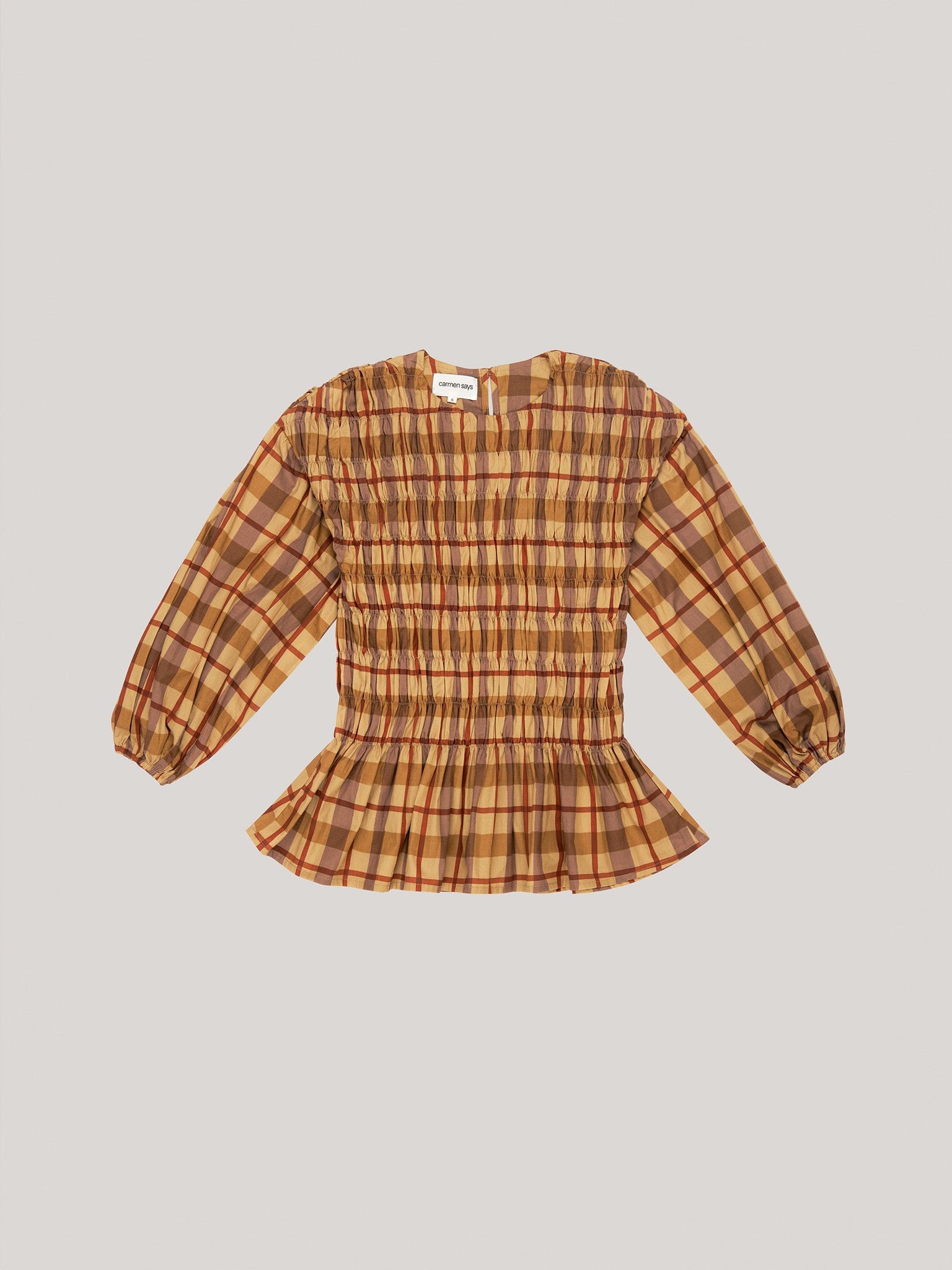 Autumn Plaid Blouse
