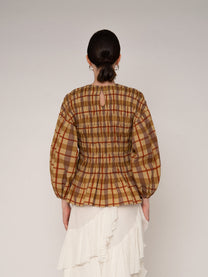 Autumn Plaid Blouse