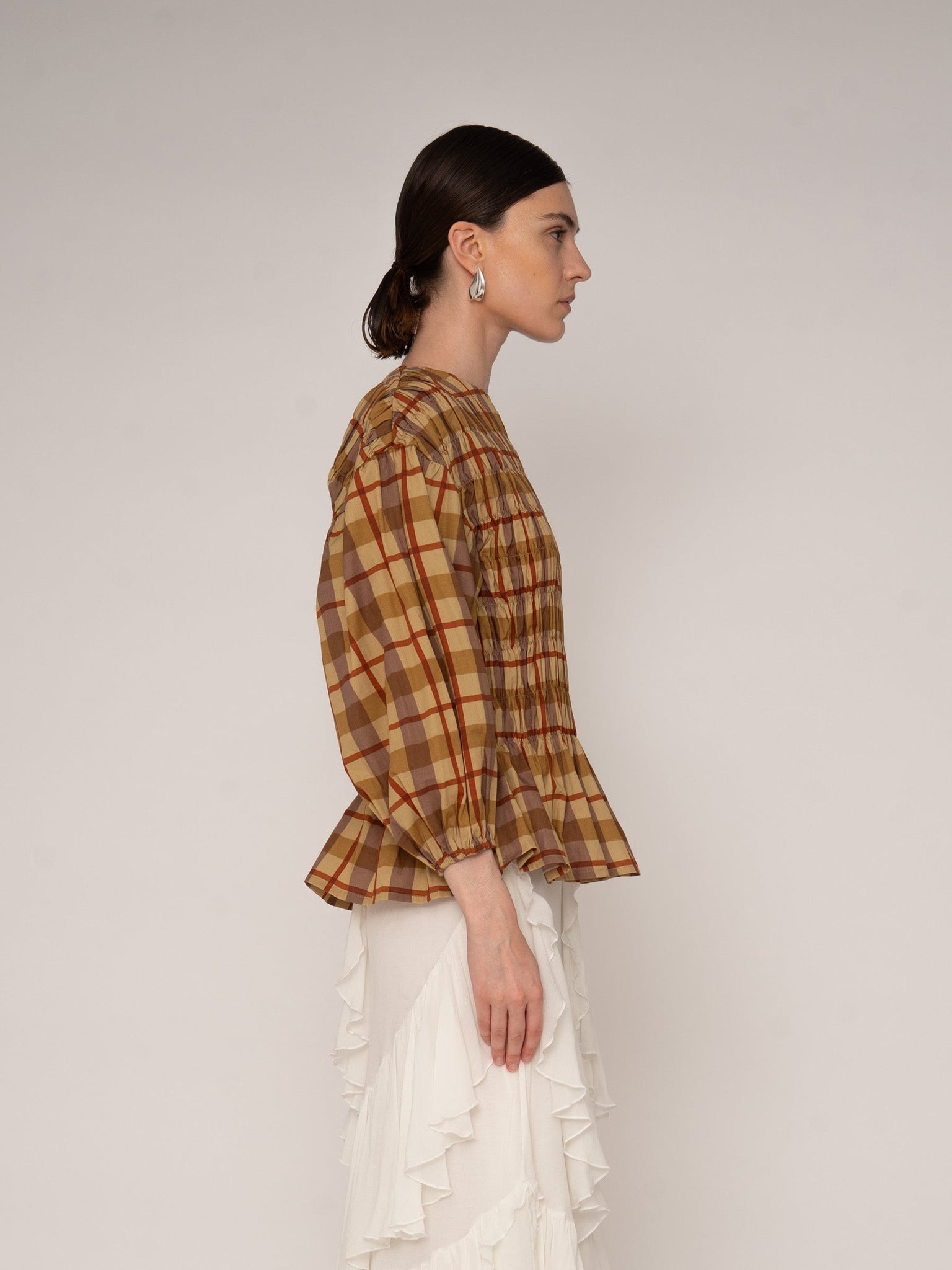 Autumn Plaid Blouse