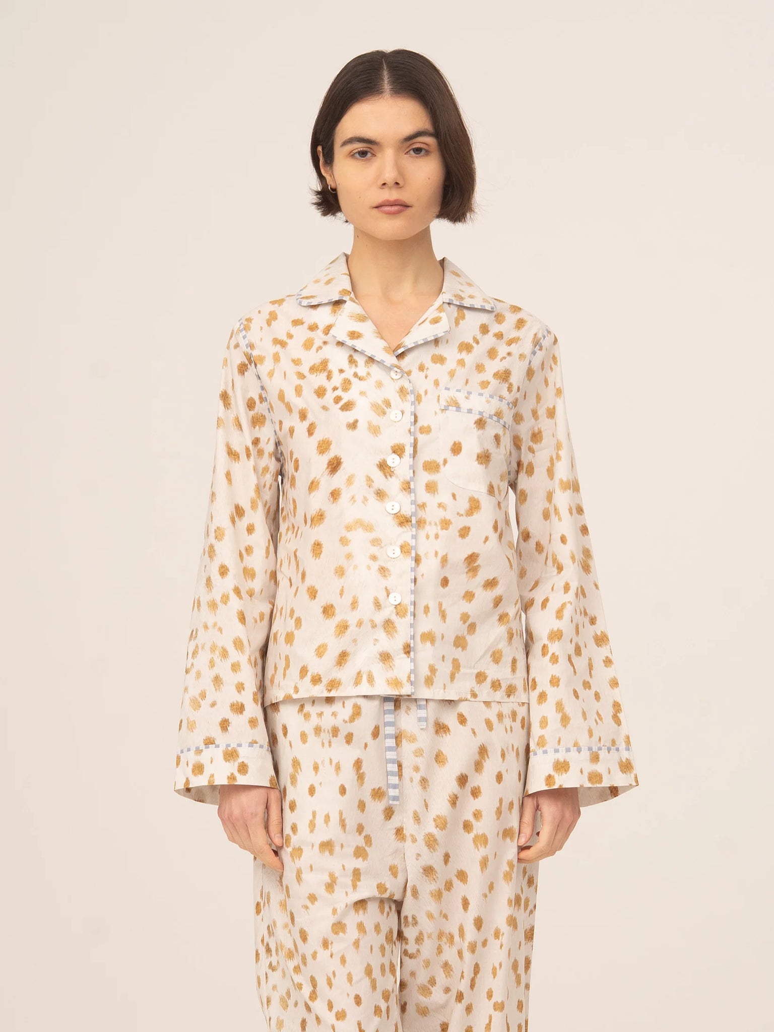 Bambi Deer Print Pajama Shirt