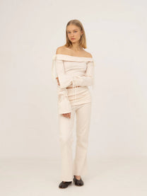 Angelic White Jersey Pants