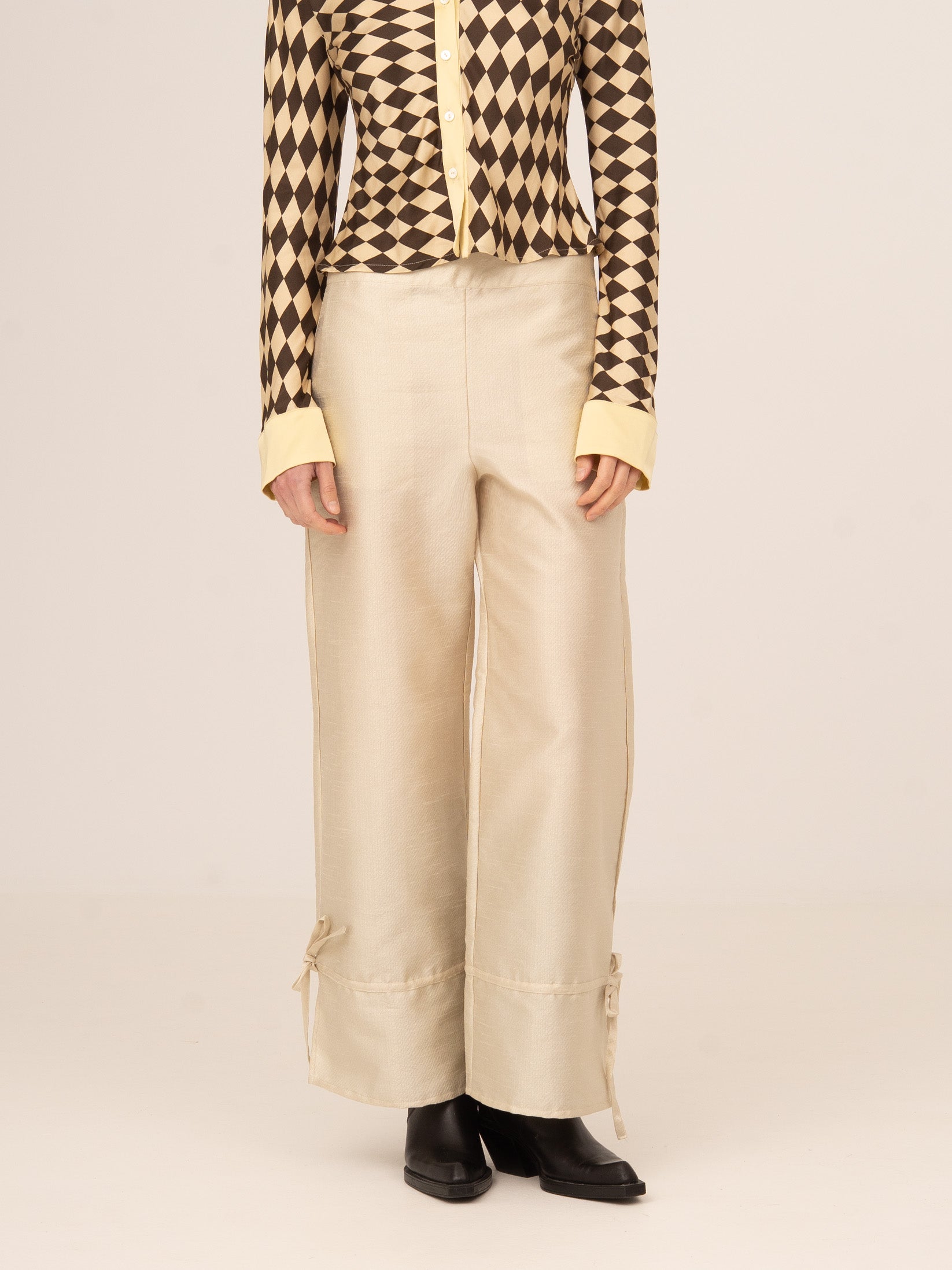 Clown Cream Sparkle Pants