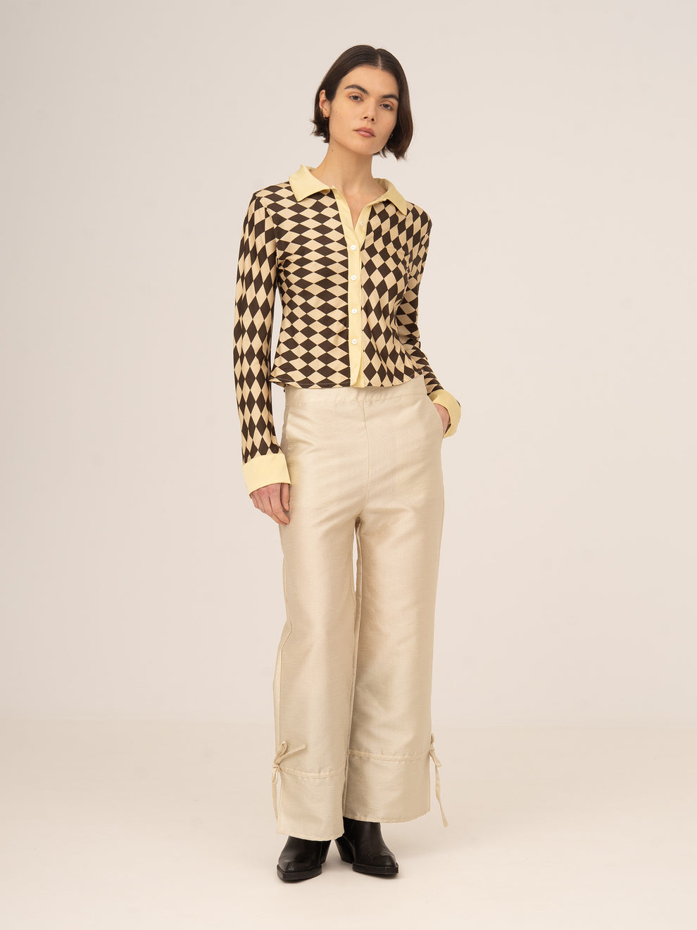 Clown Cream Sparkle Pants