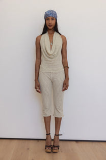 PSYCHE TOP - SANDSTONE LACE