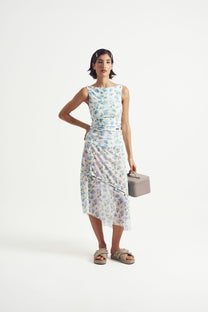 Double Layer Hydrangea Mesh Vest