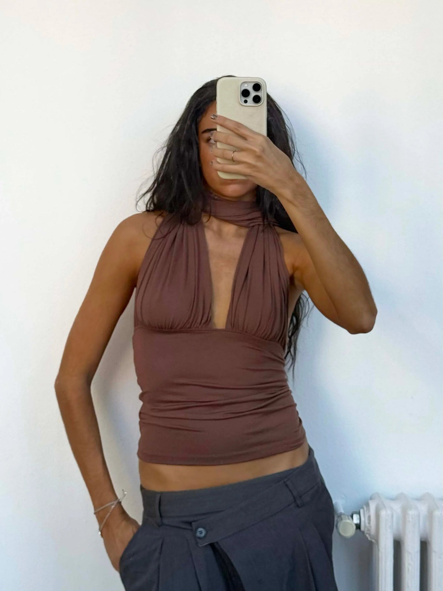Isabela Brown Top