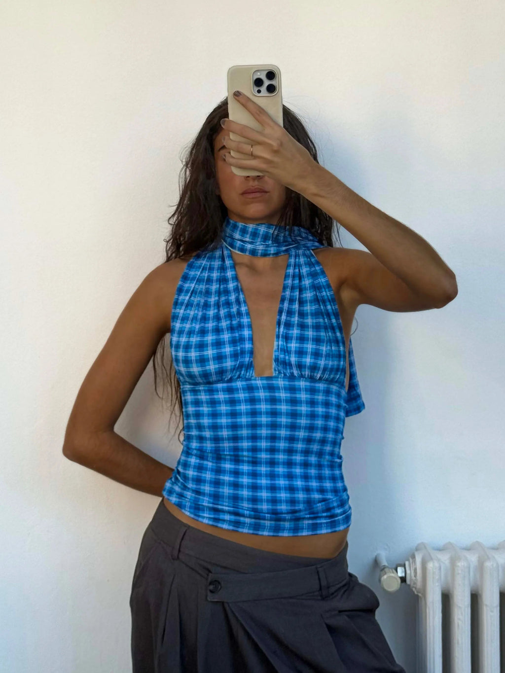 Isabela Indigo Top