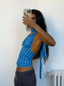 Isabela Indigo Top