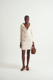 Lillian Pencil Skirt In Tweed