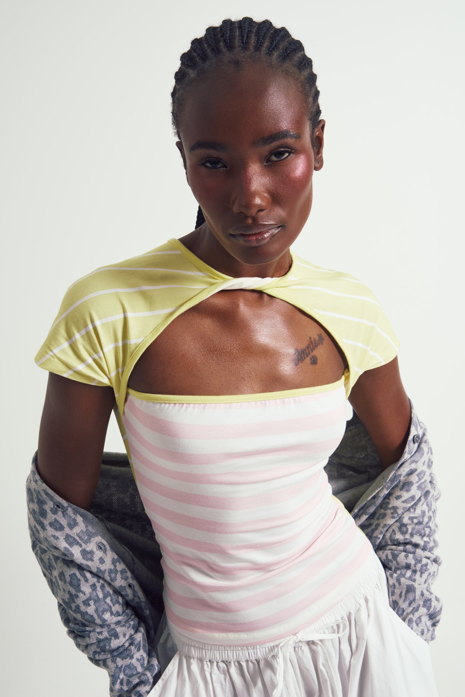 Lotus Stripes Top