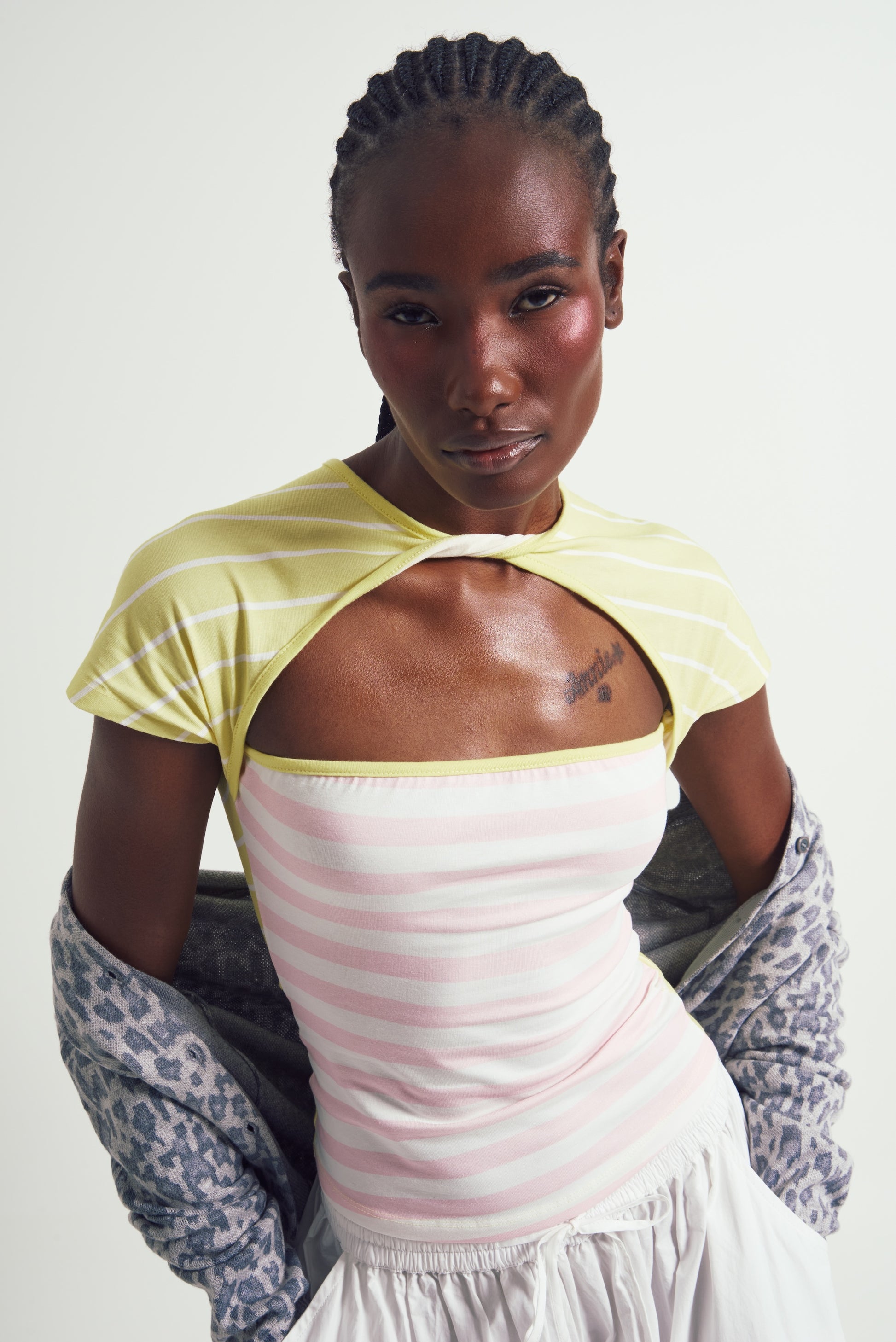 Lotus Stripes Top