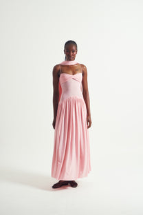 Muse Mesh Halter Gown