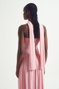 Muse Mesh Halter Gown