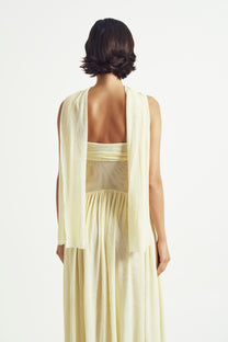 Muse Mesh Halter Gown