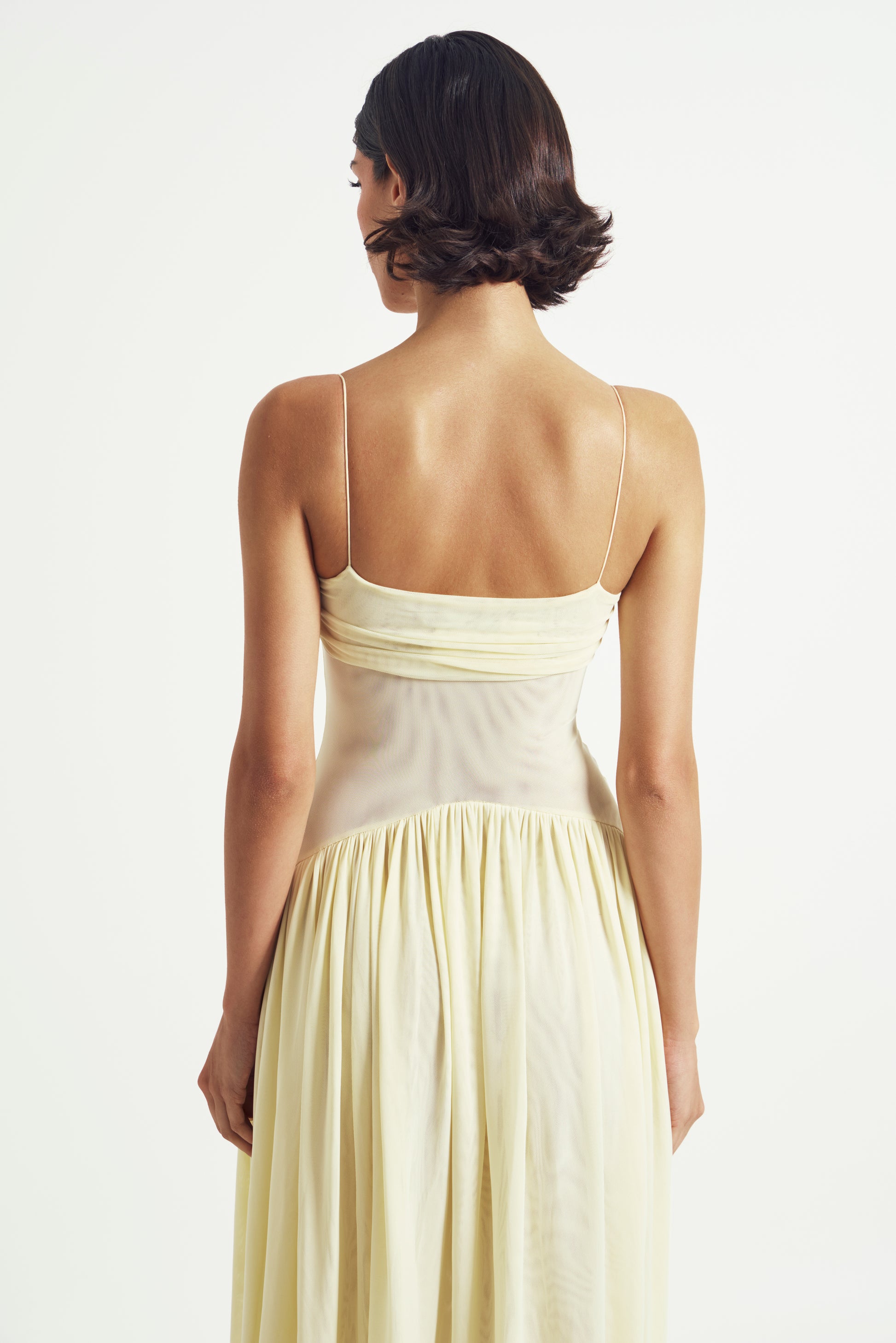 Muse Mesh Halter Gown