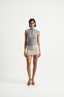 Orchid Grey Top
