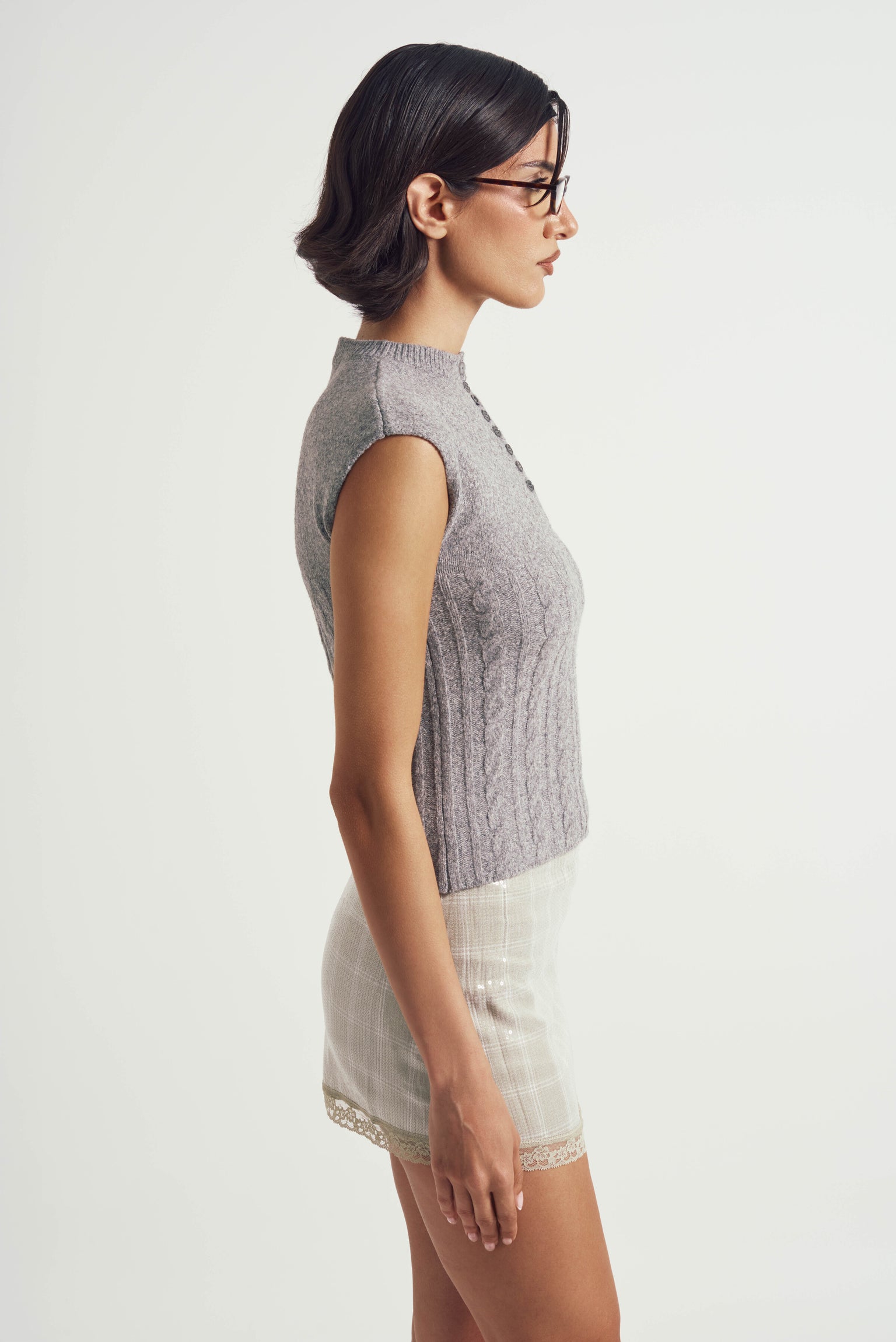 Orchid Grey Top