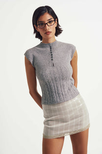 Orchid Grey Top
