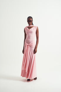 The Solene Drape Maxi Dress