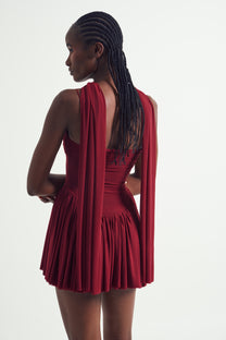 Mesh Ruched Mini Dress