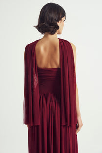 Muse Mesh Halter Gown