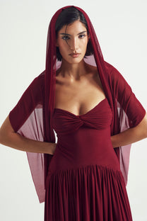 Muse Mesh Halter Gown