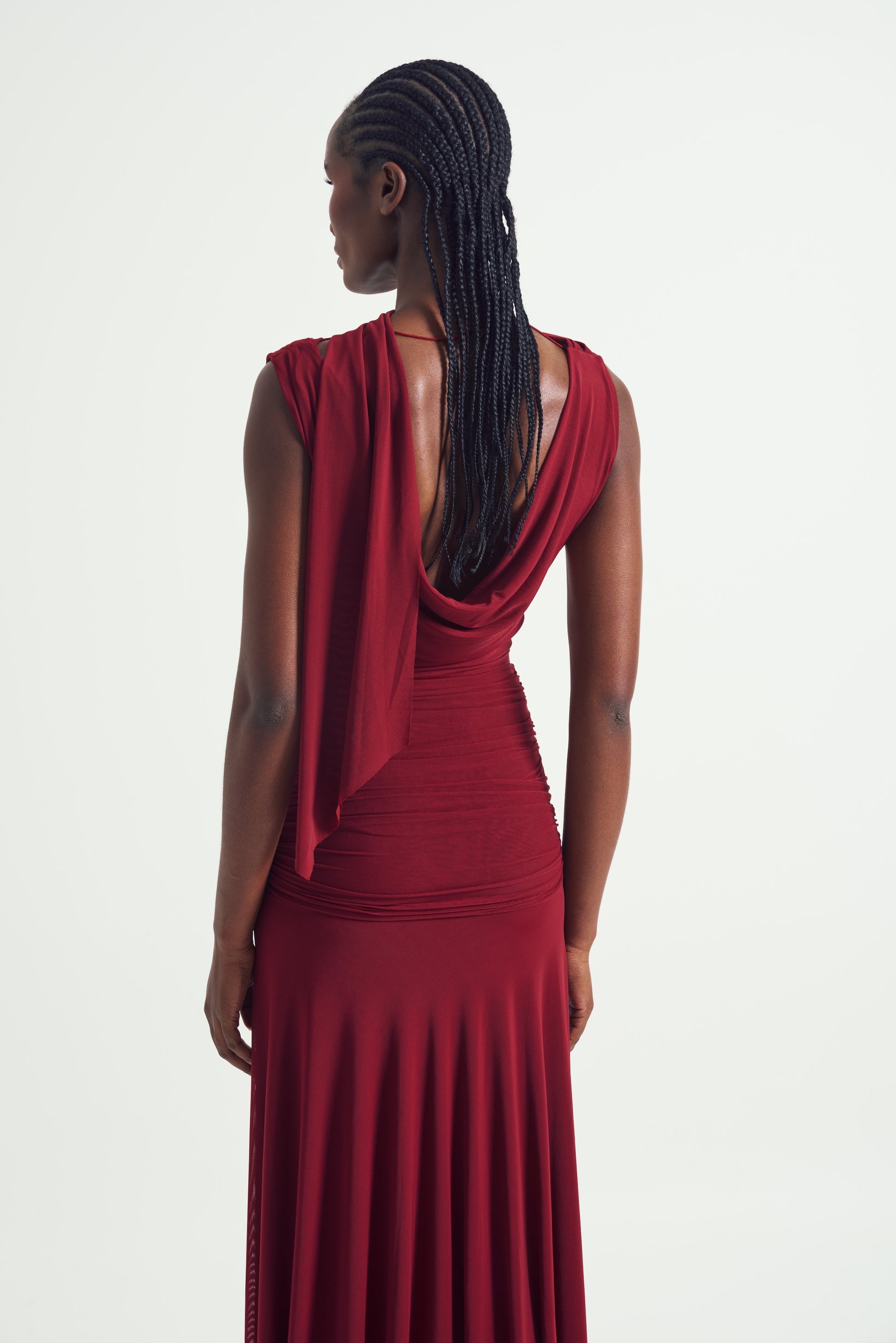 The Solene Drape Maxi Dress