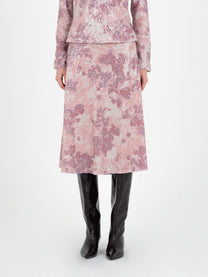 Star Printed Sequin Skirt