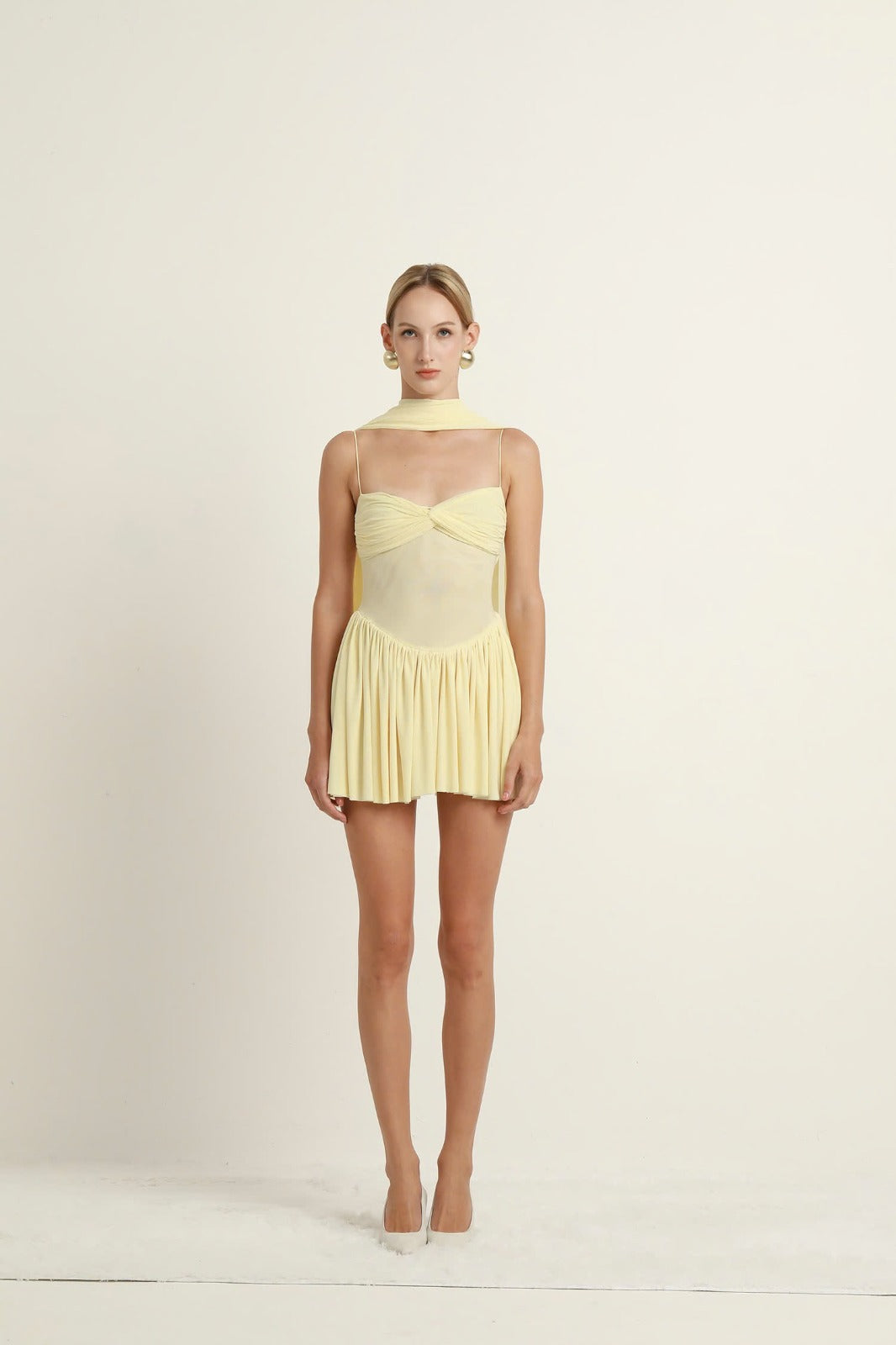 Ruched Mini Dress