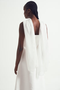 Draped Scarf Strap Dress