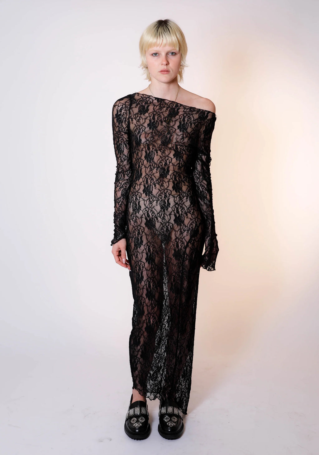 DEMETER DRESS - MIDNIGHT BLACK LACE