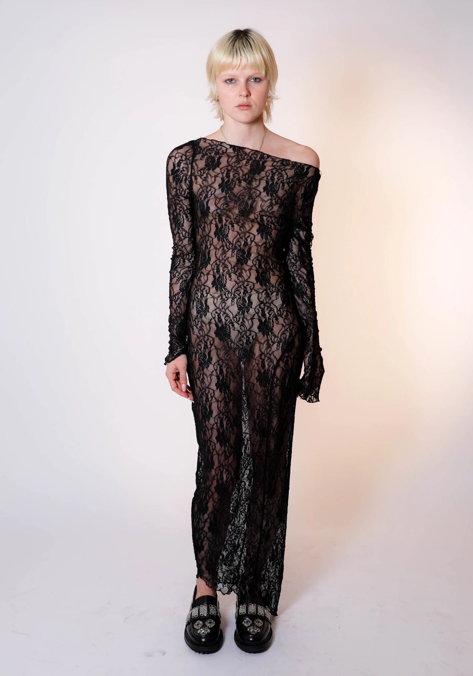 DEMETER DRESS - MIDNIGHT BLACK LACE