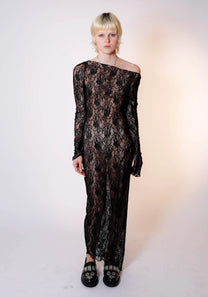 DEMETER DRESS - MIDNIGHT BLACK LACE