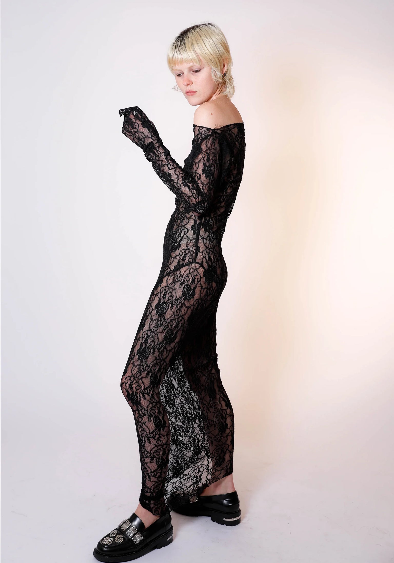 DEMETER DRESS - MIDNIGHT BLACK LACE