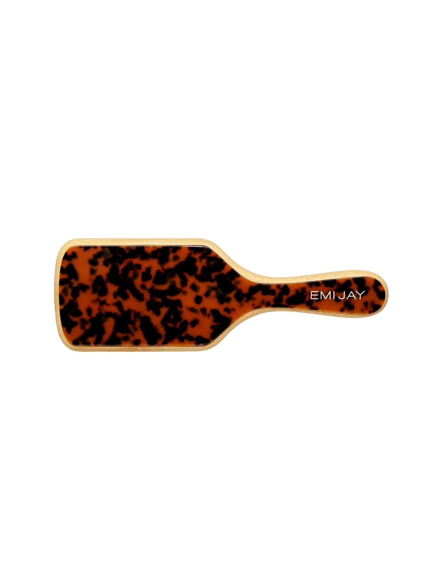Bamboo Paddle Brush in Tortoise