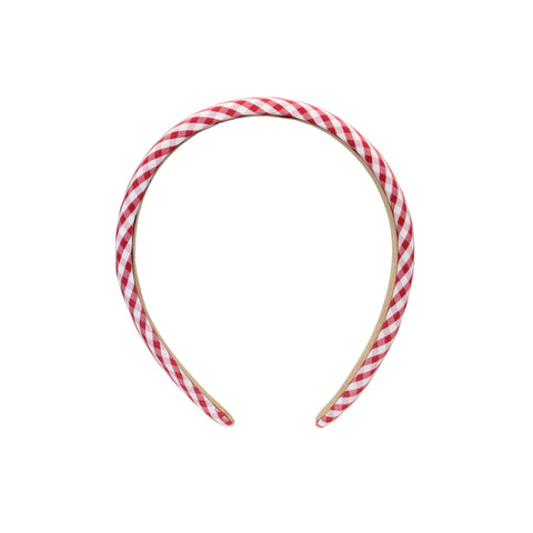 Halo Headband in Cherry Gingham