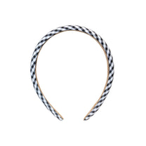 Halo Headband in Navy Gingham