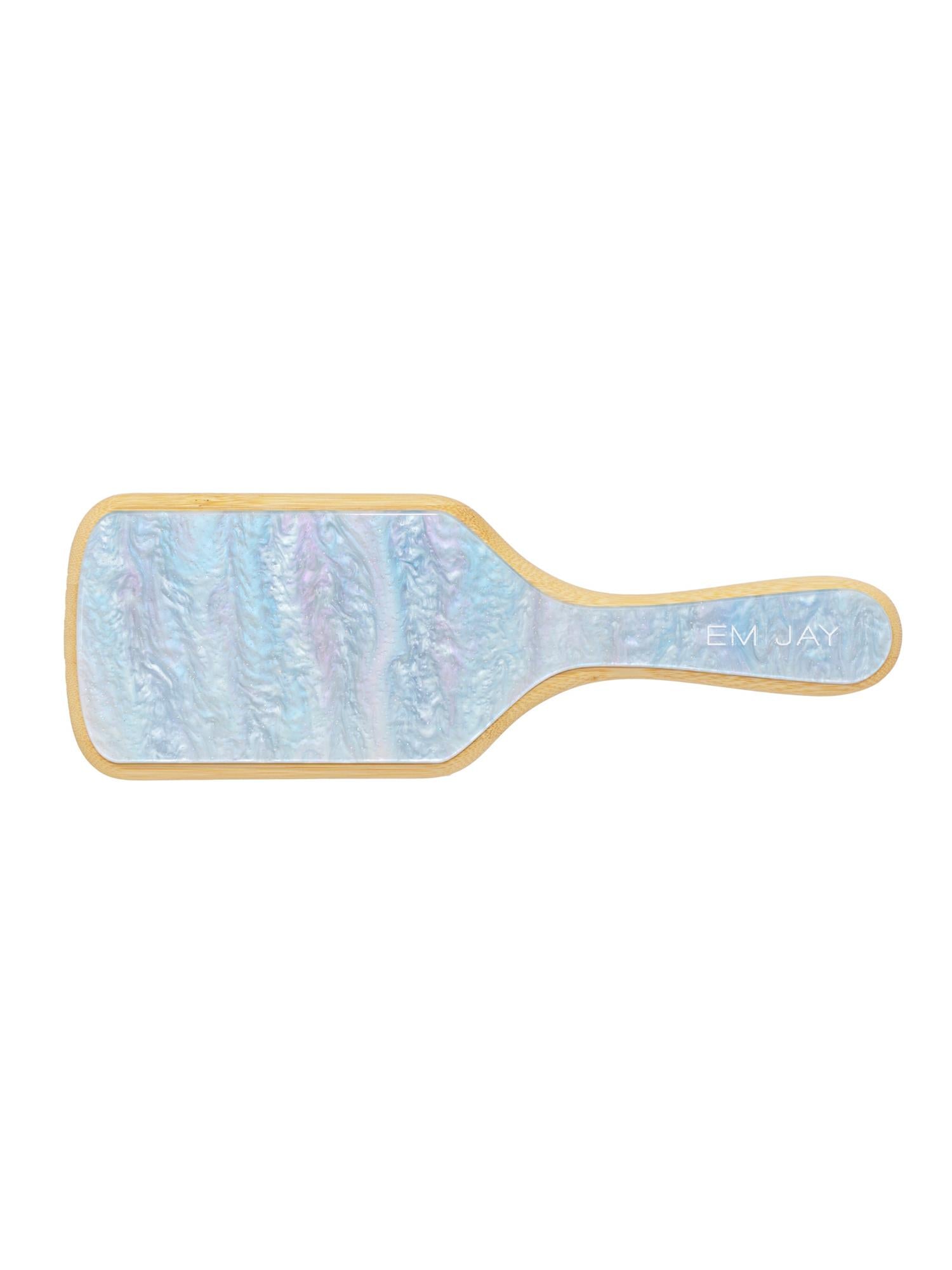 Bamboo Paddle Brush in Blue Sugar