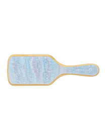 Bamboo Paddle Brush in Blue Sugar
