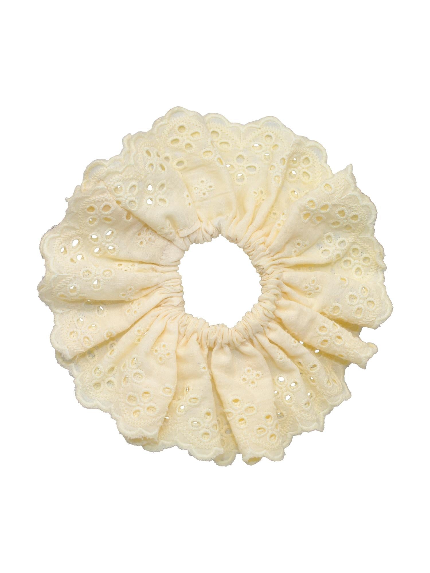 Eyelet Scrunchie in Daylily